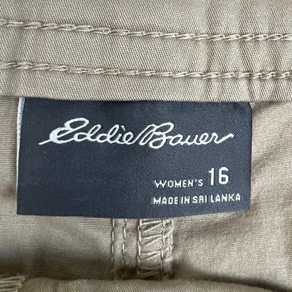 Eddie Bauer Slightly Curvy Women’s Hiking Shorts Tan  Size 16 NWT Gorpcore - Picture 6 of 8